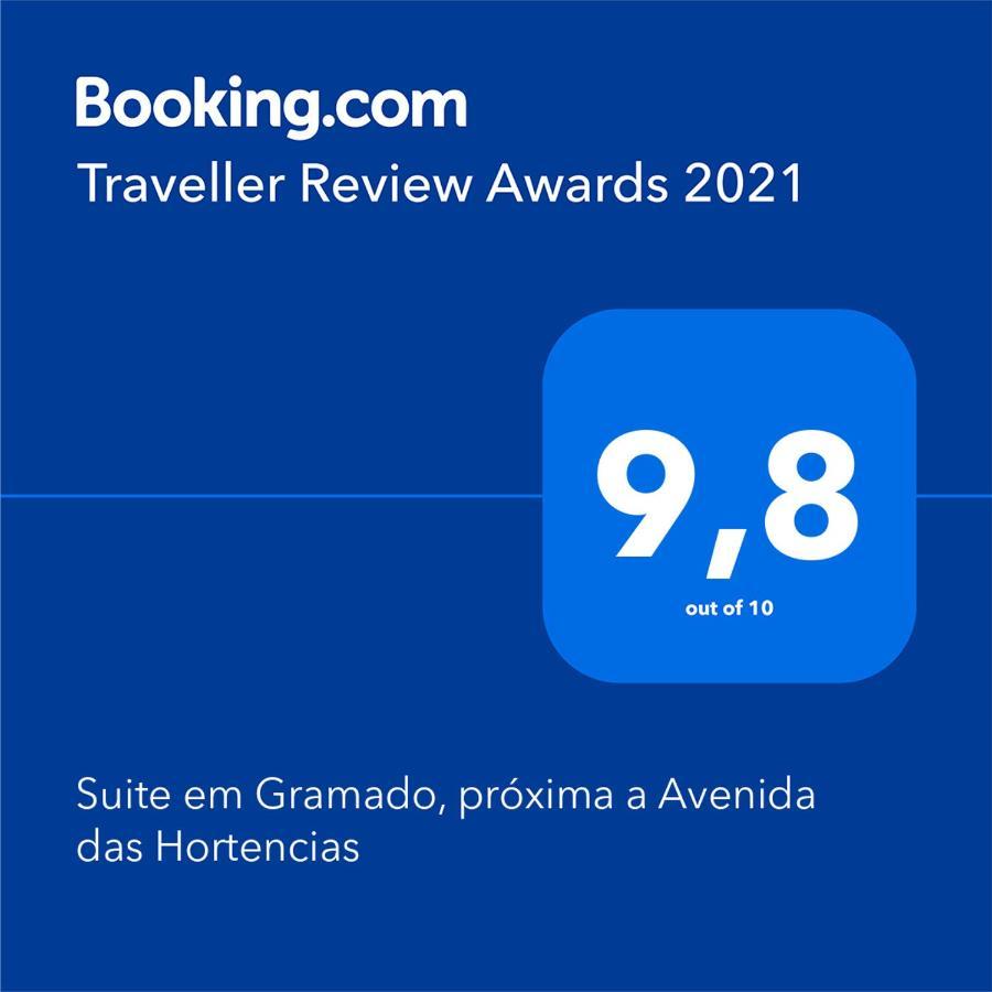 Suite Em Gramado, Proxima A Avenida Das Hortencias Exteriör bild